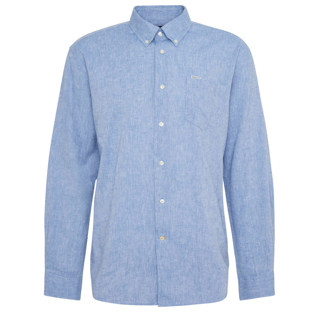 Barbour Classic Blue Nelson Regular Long-Sleeved Shirt